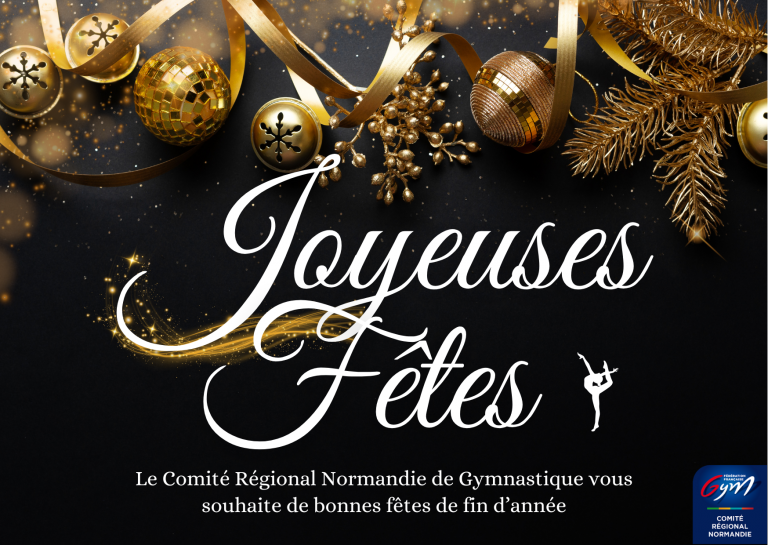 Fermeture du Comité Régional de Gymnastique du 25 décembre au 01 janvier inclus